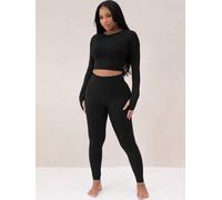 Set Coordinato Da Donna Con T-Shirt A Maniche Lunghe E Leggings 2 Pezzi