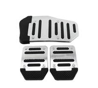 Set Coperchio Pedali Auto Cambio Manuale Automatico, Copripiedi Per Il Gas Interno Copertura pedale freno frizione(Manual Silver Set)