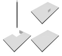 Set Coperchio per Acquario Juwel 100cm Pannello Superiore Vasca 3 Pezzi