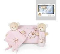 Set Copertina e Peluche neonato Neonati Mesi cm Bambini regalo Peluche Copertina Doudou Cotone Bambino Morbida Morbido Baby Sacco Femmina Unisex Sicurezza Nanna Bebè (Rosa)
