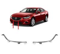 Set Coppia Griglia Profili Cromati Paraurti Anteriore Mazda 6 13-15