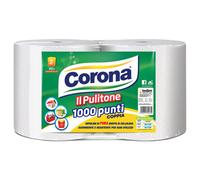 Set Coppia Rotoloni Corona Bianco il Pulitone 1000 Punti 2 Veli Resistente