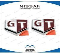 Set coppia stemma "GT" lato originale Nissan Skyline R34 99-02 63896-AA100 JDM