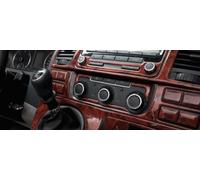 Set copri cruscotto completo in legno burl adatto per Mercedes Benz Vito Metr...