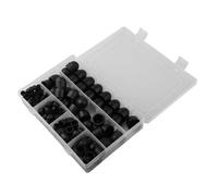 Set copri dadi esagonali nylon 145 pezzi nero per varie misure per viti disponib