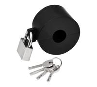 Set Copri Lucchetto Rubinetto in Acciaio Nero per Furti