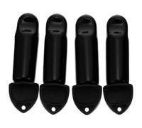Set Copri Rubinetto per Botte Birra Nero, Flessibile, 4 Pezzi | Acciaio Inossidabile e Gomma, Adatto a Rubinetti Standard e Fusti, per Contenitori e Botti di Legno