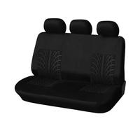 Set Copri Sedile Coprisedili per Auto Universali con Ricamo Adatti alla Maggior Parte delle Auto con Dettagli Che Riproducono Le Tracce degli Pneumatici(Black Back Part)