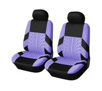 Set Copri Sedile Coprisedili per Auto Universali con Ricamo Adatti alla Maggior Parte delle Auto con Dettagli Che Riproducono Le Tracce degli Pneumatici(Purple Front)