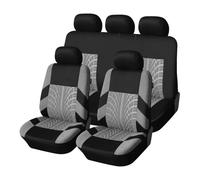 Set Copri Sedile Coprisedili Universali per Auto Set Completo con Motivo A Tracce di Pneumatici Protezioni per Sedili Auto Accessori(Full Seat Cover)