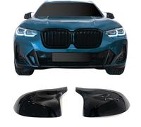 Set Copri Specchietti BMW G01 G02 G05 G06 G07 2018 Lucido Nero JOM