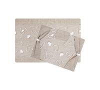 Set Coprifuochi + Copriforno Imbottito Fantasia Cuori Arredo Cucina Vari Colori