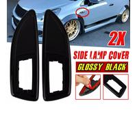Set coprilampada laterale nero lucido per VAUXHALL per OPEL per INSIGNIA A ASTRA