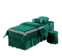 Set CopriLettino per Estetista Set di biancheria da letto for salone bellezza, 4 pezzi, lenzuola spesse, copriletto, massaggio e spa(07,FLAT BED SHEET_70X185CM)