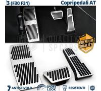 Set COPRIPEDALI per BMW Serie 3 F30 F31 AUTOMATICO Pedaliere Alluminio Gomma