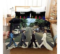 Set copripiumino 3D Band The Beatles copripiumino lenzuola federe