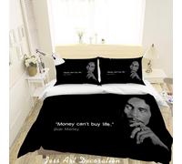 Set copripiumino 3D Bob Marley copripiumino lenzuola federe