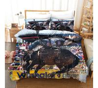 Set copripiumino 3D Cowboy Horse Arena set biancheria da letto federe