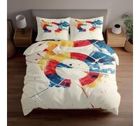 Set copripiumino 3D Decostruzione a spirale cinetica 3D, biancheria da letto matrimoniale Set 1 copripiumino 2 casi, microfibra traspirante Energia Estetica