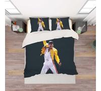 Set copripiumino 3D Freddie Mercury copripiumino lenzuola federe