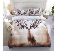 Set copripiumino 3D frutta cervo madre bambino arte set biancheria da letto f...
