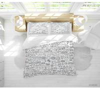 Set copripiumino 3D Graffiti Avatar semplice disegnato a mano set biancheria ...