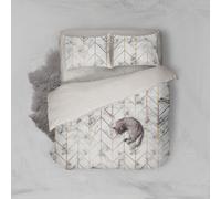 Set copripiumino 3D in marmo linee dorate set biancheria da letto federe