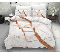 Set copripiumino 3D in marmo patten bianco set lenzuola federe