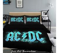 Set copripiumino 3D Rock AC DC copripiumino biancheria da letto federe