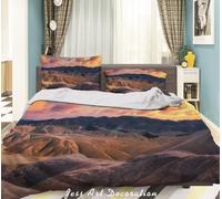Set copripiumino 3D Rocky Mountain Sky Cloud Landscape set biancheria da lett...