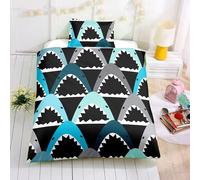 Set copripiumino 3D Shark Simple Cartoon per bambini set biancheria da letto ...