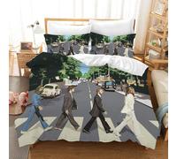 Set copripiumino 3D The Beatles copripiumino lenzuola federe