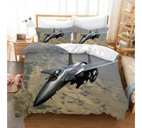 Set copripiumino aereo da combattimento militare 3D set biancheria da letto f...