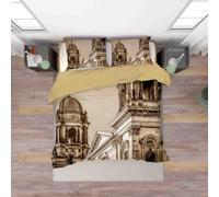 Set copripiumino arte architettura greca 3D set biancheria da letto federe 64