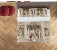 Set copripiumino arte statua architettura 3D set biancheria da letto federe