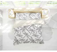 Set copripiumino bianco motivo libellula 3D copripiumino federe letto