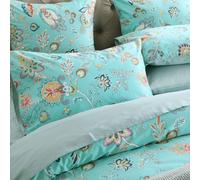 Set copripiumino Brandream Boho Paisley King Size (1 copripiumino + 2 federe) in cotone con stampa verde acqua, lussuosa biancheria da letto dama