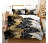 Set copripiumino con motivo in marmo 3D set lenzuola federe