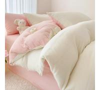 Set copripiumino da 2 pezzi, in microfibra Cashmere Touch, con chiusura a cerniera, per un comfort accogliente e soffice