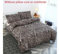 Set copripiumino da 3 pezzi con stampa creativa, e confortevole, per camere da letto e camere degli ospiti, un copripiumino + due federe, senza imbottitura