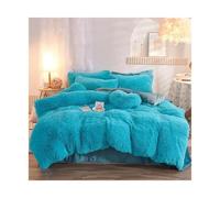 Set copripiumino di lusso da 3/4 pezzi, biancheria letto morbida e accogliente, perfetto for il comfort della camera , ideale for camere degli ospiti dormitori per Biancheria(Lake blue,2.0M-4PCS)