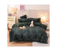 Set copripiumino di lusso da 3/4 pezzi, biancheria letto morbida e accogliente, perfetto for il comfort della camera , ideale for camere degli ospiti dormitori per Biancheria(Dark green,1.8M-4PCS)