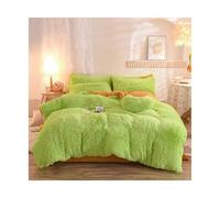 Set copripiumino di lusso da 4 pezzi, biancheria letto morbida e accogliente, perfetto for il comfort della camera , ideale for camere degli ospiti dormitori per Biancheria(Grass green,1.2M-3PCS)