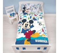 Disney Mickey Mouse Wanderer Junior Set Copripiumino Bambini Ragazzi Ragazze