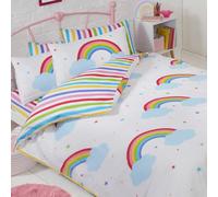 Set Copripiumino Doppio Arcobaleno Polycotton Colorato Per Bambini