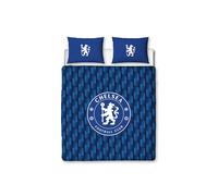 Chelsea FC Geometrico Doppio Copripiumino E Federa Ufficiale Club Crest