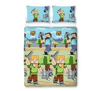 Bambini Doppio Copripiumino Set - Pokemon Fortnite Minecraft Bing Bunny e Altre