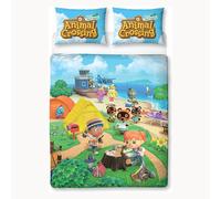 Animal Crossing Spiaggia Set Copripiumino Doppio Ragazze Lenzuola Reversibili