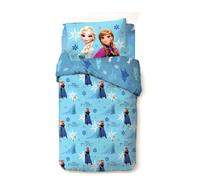 Set Copripiumino e Federa Frozen Singolo Double Face Azzurro Una Piazza Disney
