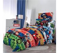 Set Copripiumino e Federa Letto singolo bambino Marvel Avengers Supereroi